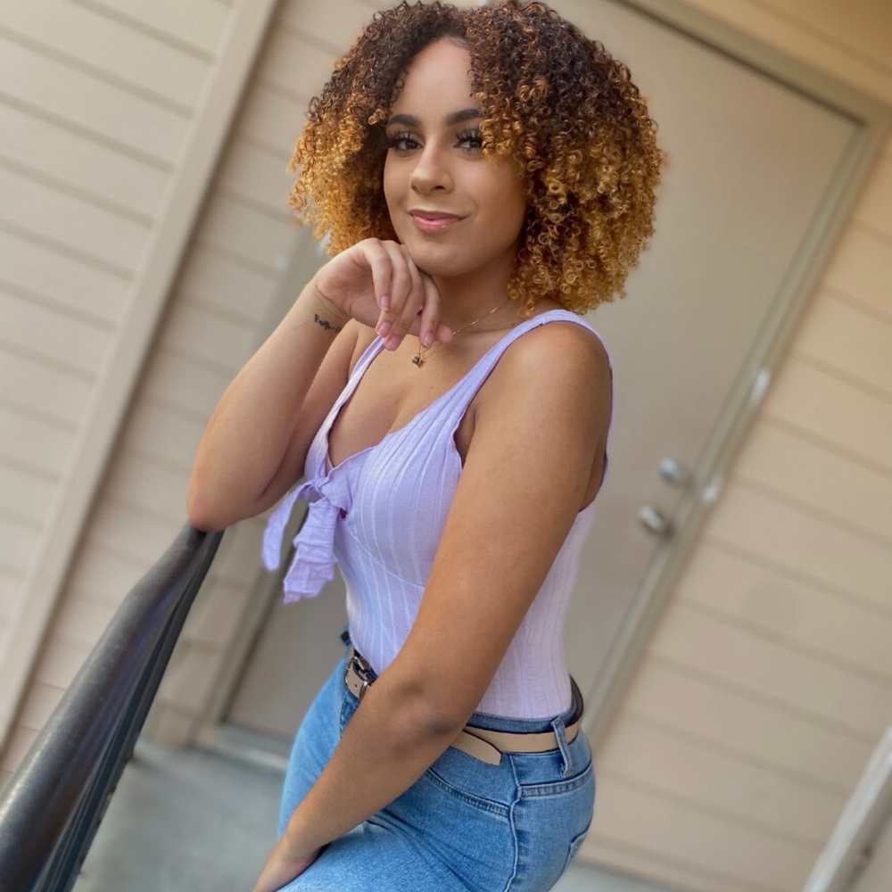 Women's Purple Tie Bodysuit